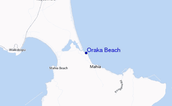 mappa di localizzazione di Oraka Beach