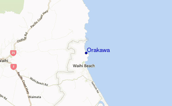 mappa di localizzazione di Orakawa