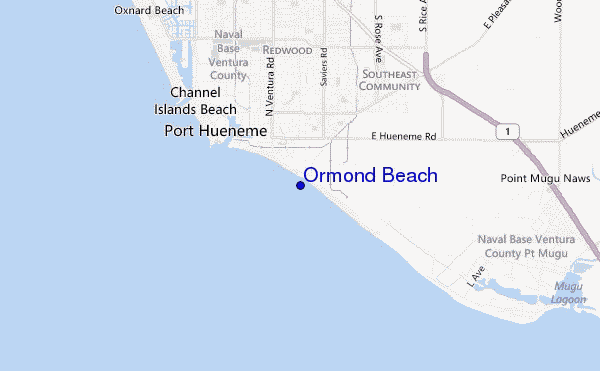 mappa di localizzazione di Ormond Beach