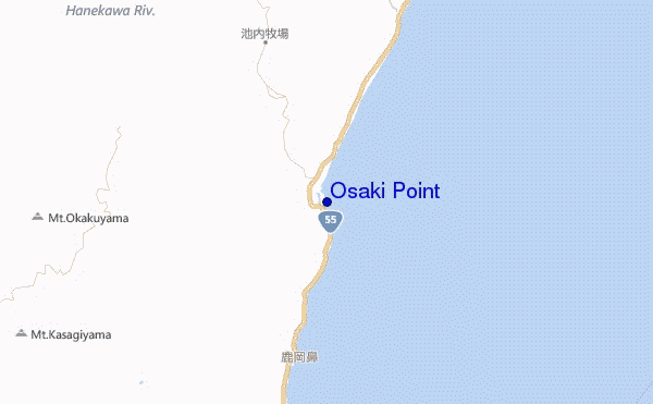 mappa di localizzazione di Osaki Point
