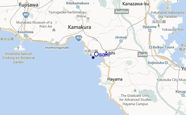 mappa di localizzazione di Osaki