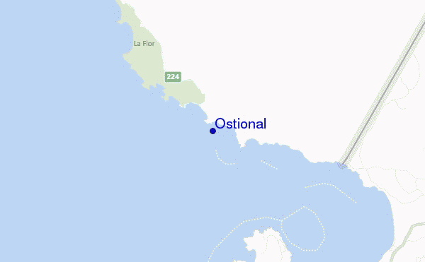 mappa di localizzazione di Ostional