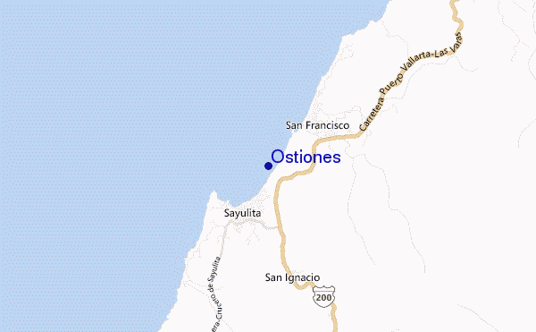mappa di localizzazione di Ostiones