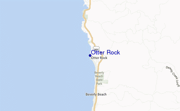 mappa di localizzazione di Otter Rock
