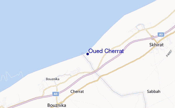 mappa di localizzazione di Oued Cherrat