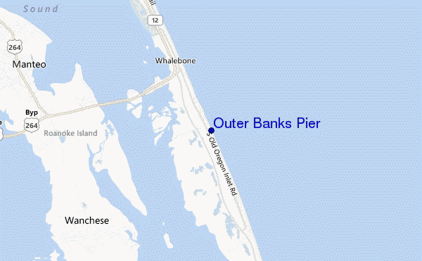 mappa di localizzazione di Outer Banks Pier