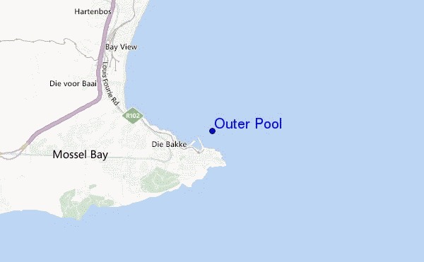 mappa di localizzazione di Outer Pool