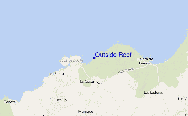 mappa di localizzazione di Outside Reef