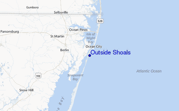 Outside Shoals Location Map