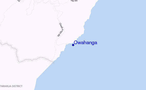 mappa di localizzazione di Owahanga