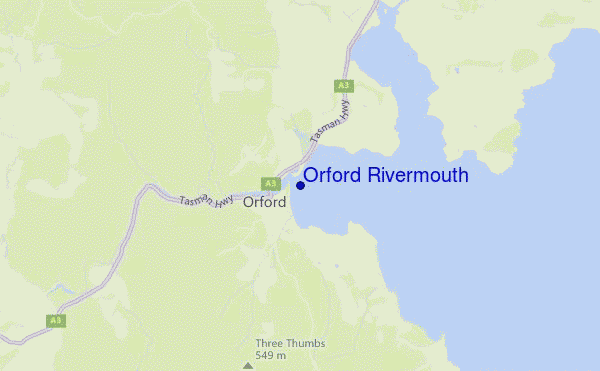 mappa di localizzazione di Orford Rivermouth