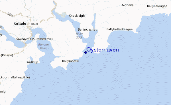 mappa di localizzazione di Oysterhaven
