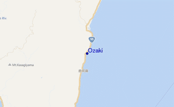 mappa di localizzazione di Ozaki