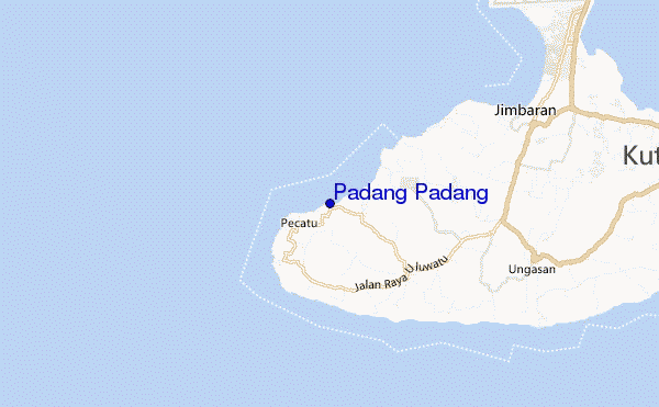 mappa di localizzazione di Padang Padang
