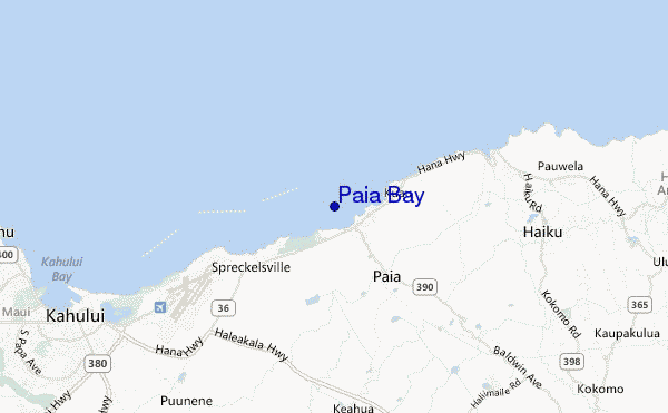 mappa di localizzazione di Paia Bay