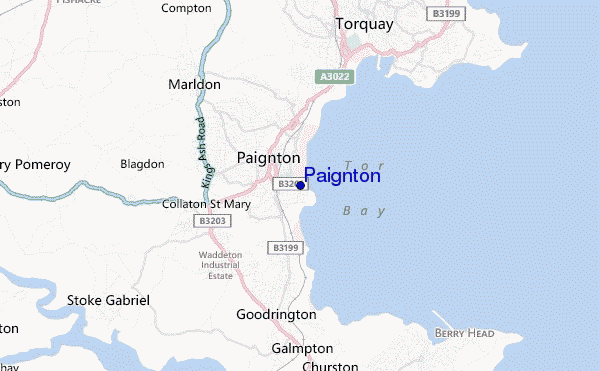 mappa di localizzazione di Paignton