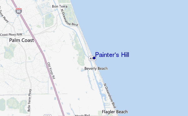 mappa di localizzazione di Painter s Hill