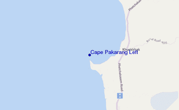 mappa di localizzazione di Cape Pakarang Left