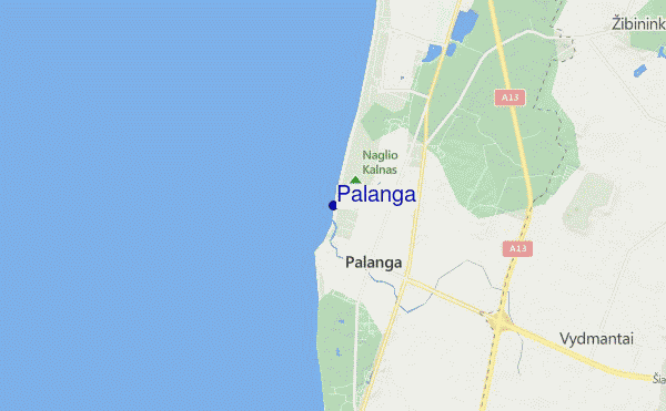 mappa di localizzazione di Palanga