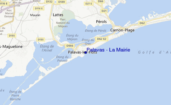 mappa di localizzazione di Palavas - La Mairie