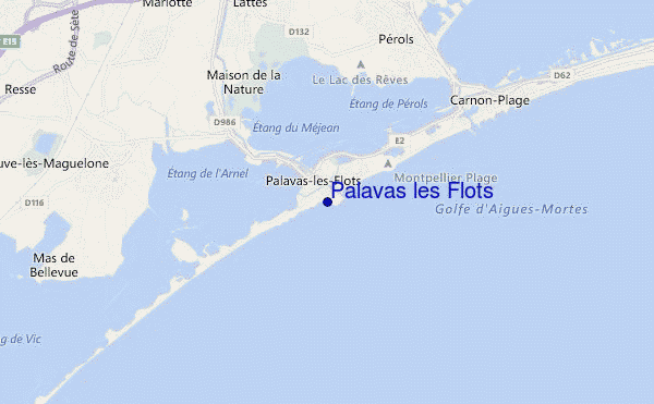 mappa di localizzazione di Palavas les Flots