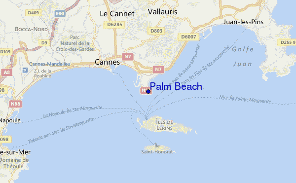 mappa di localizzazione di Palm Beach