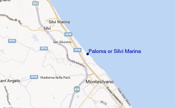 mappa di localizzazione di Paloma or Silvi Marina
