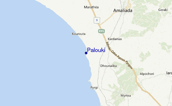 mappa di localizzazione di Palouki