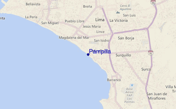 mappa di localizzazione di Pampilla