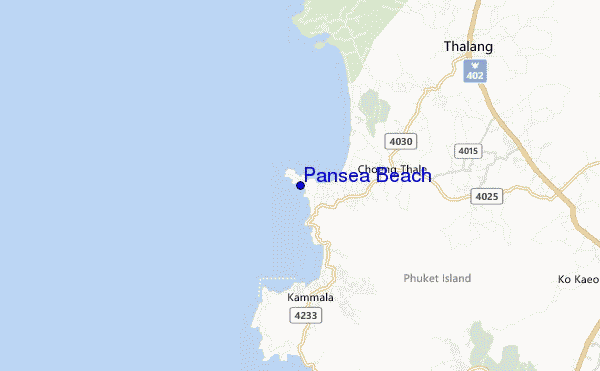 mappa di localizzazione di Pansea Beach