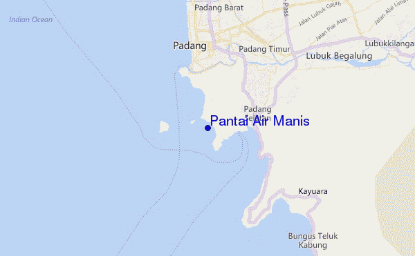 mappa di localizzazione di Pantai Air Manis