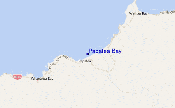 mappa di localizzazione di Papatea Bay