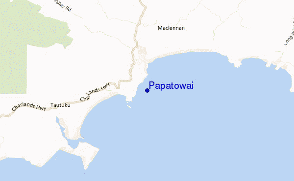 mappa di localizzazione di Papatowai