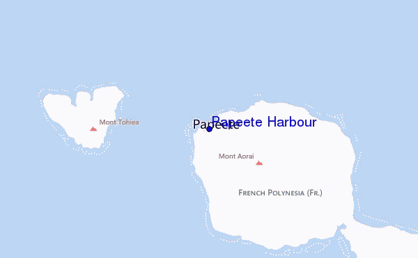 Papeete Harbour Location Map