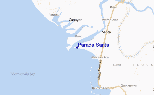 mappa di localizzazione di Parada Santa