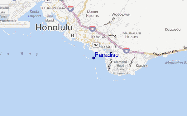 mappa di localizzazione di Paradise