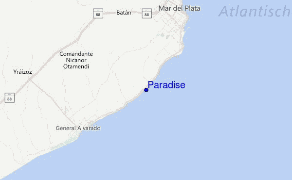 Paradise Location Map