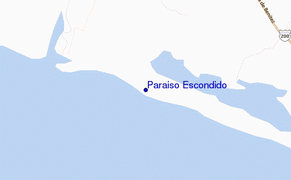 mappa di localizzazione di Paraiso Escondido