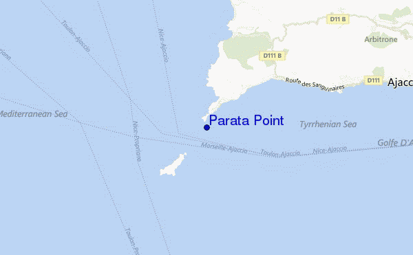 mappa di localizzazione di Parata Point