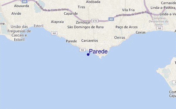mappa di localizzazione di Parede