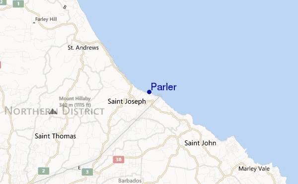 mappa di localizzazione di Parler