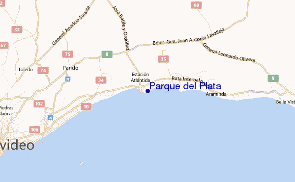 Parque del Plata Location Map