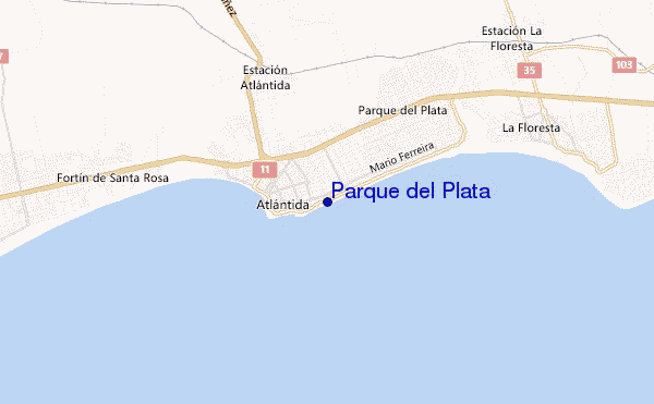 mappa di localizzazione di Parque del Plata