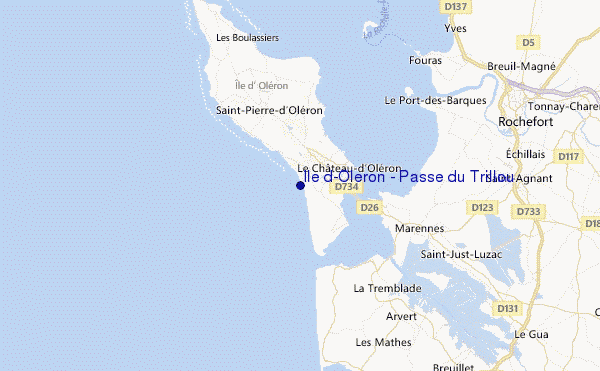 Ile d'Oleron - Passe du Trillou Location Map