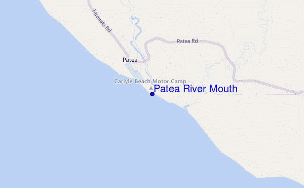 mappa di localizzazione di Patea River Mouth