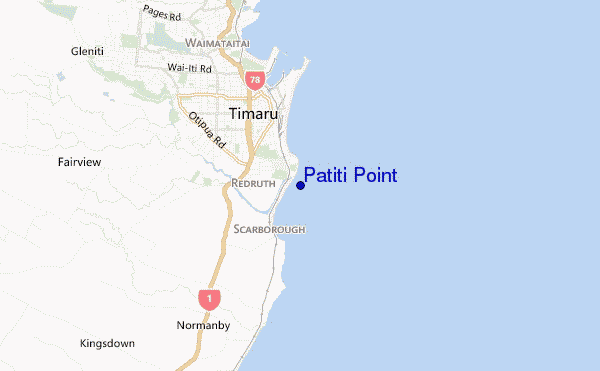 mappa di localizzazione di Patiti Point