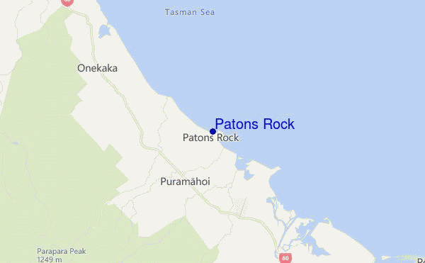 mappa di localizzazione di Patons Rock