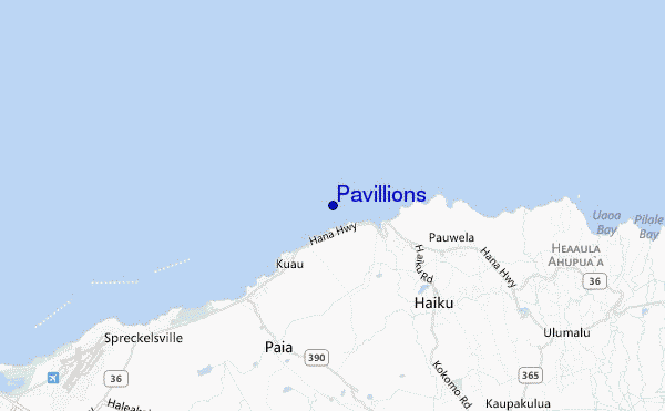 mappa di localizzazione di Pavillions