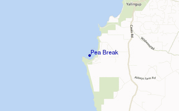 mappa di localizzazione di Pea Break