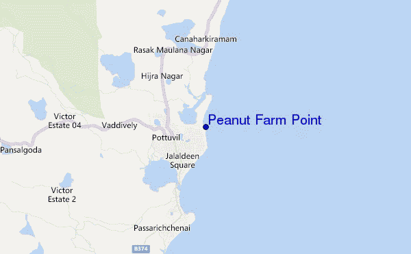 mappa di localizzazione di Peanut Farm Point